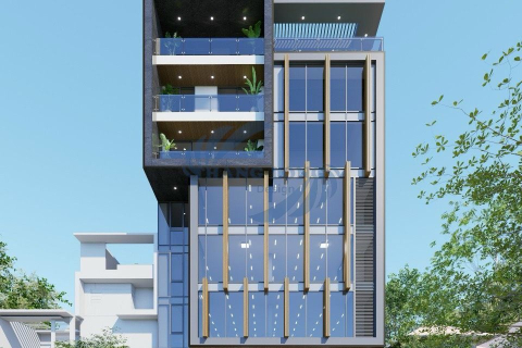 Thiết kế thi công nhà phố kết hợp văn phòng tại Nguyễn Trãi, TX, HN